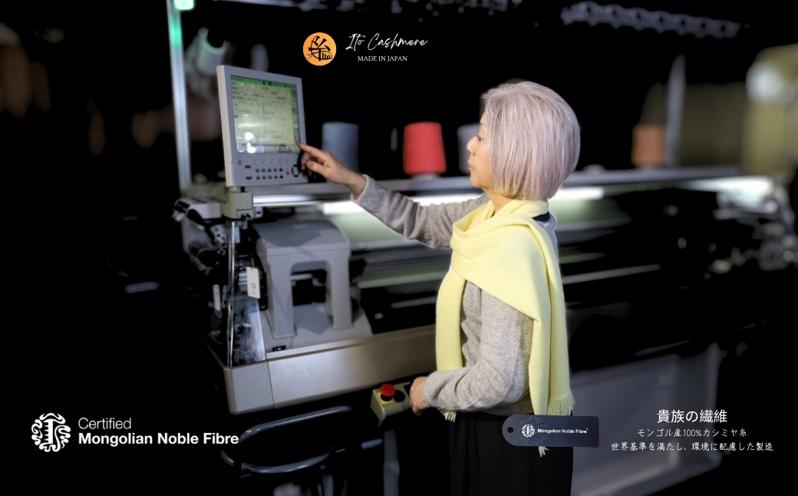 『Noble Fibre』100％カシミヤ・マフラー レモンイエロー【高級 カシミア おしゃれ ファッション 防寒 かしみあ】 G3328