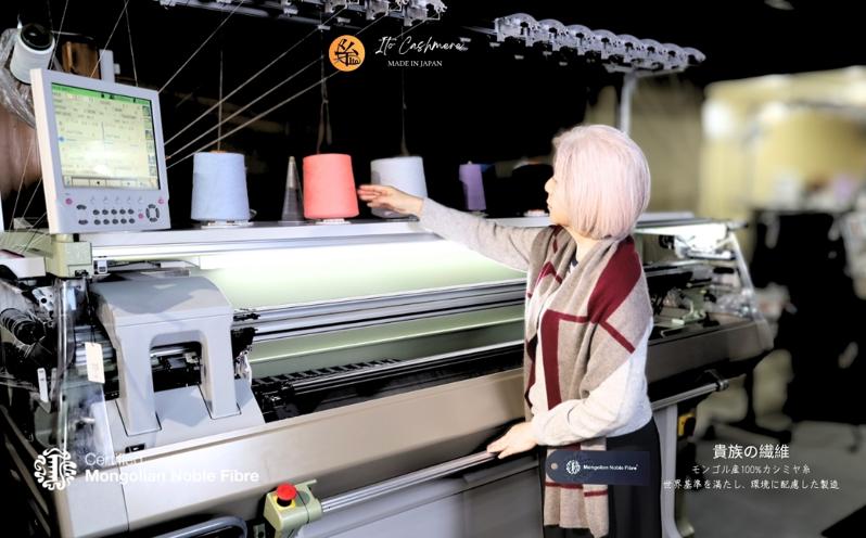 『Noble Fibre』100％カシミヤ・マフラー ワインインターシャ【高級 カシミア おしゃれ ファッション 防寒 かしみあ】 G3329