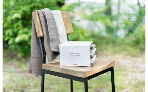 さらっとガーゼとふんわりパイルのモノトーンタオル（ココア3枚 キナリ2枚） 【泉州タオル 国産 吸水 普段使い シンプル 日用品】 010B1155