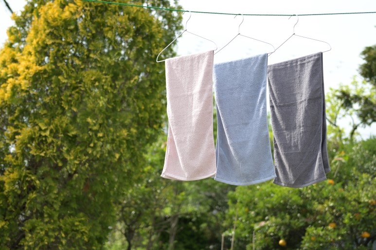 スリムバスタオル 6枚（スモークブルー）泉州タオル フェイスタオル 以上 バスタオル 未満 【泉州タオル 国産 吸水 普段使い シンプル 日用品】 015B353