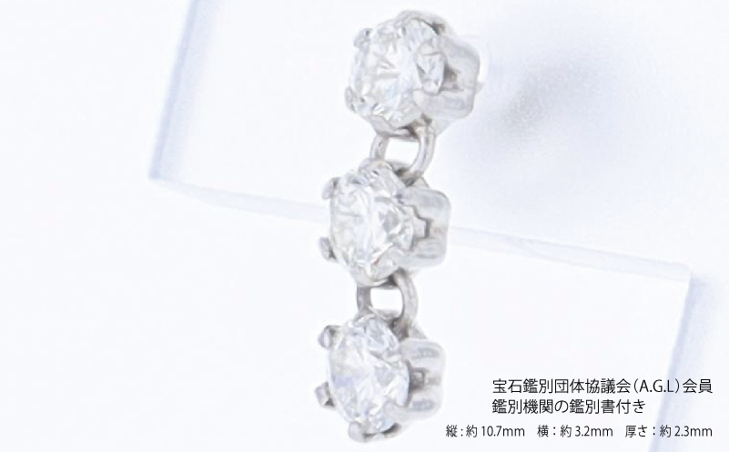 ARC-EN-CIEL PTダイヤピアス（計 0.50ct） J090