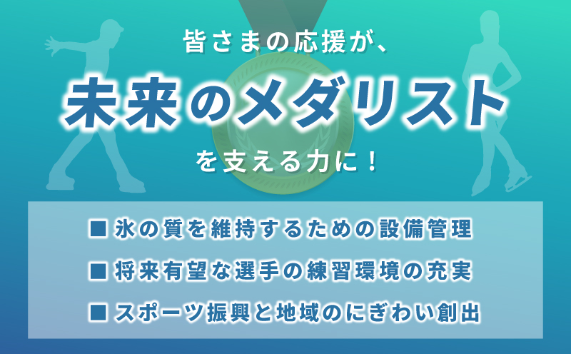 【返礼品なし】次世代のフィギュアスケーターを応援！未来のメダリスト練習拠点支援プロジェクト（大阪府泉佐野市）　 ON0001