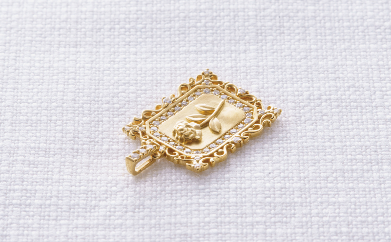 【高島屋選定品】純金(K24) ダイヤモンド ペンダントトップ (ダイヤ合計0.23ct) TUC0025