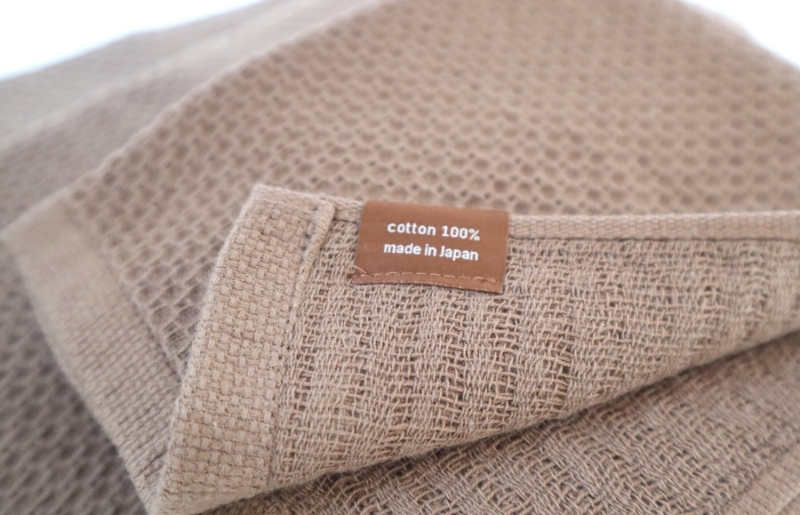 【ソフトハニカム】泉州南部織 フェイスタオル3枚セット（ブラウン）+ソフトハニカム織ハーフハンカチ1枚 G1906