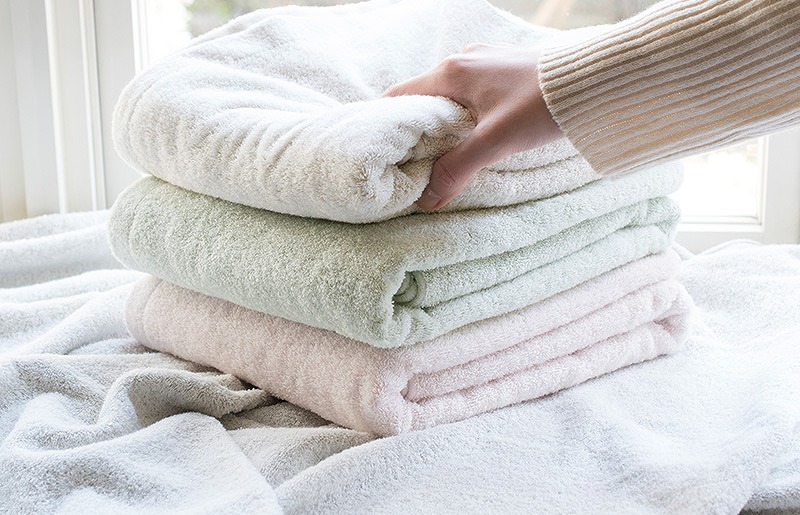 ハレバスタオル1枚フェイスタオル2枚（ティーグリーン） G2030