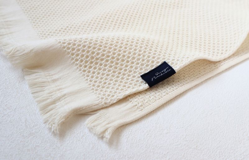 【速乾・軽量】牛乳パックからできたバスタオル2枚（エクリュ） G1947