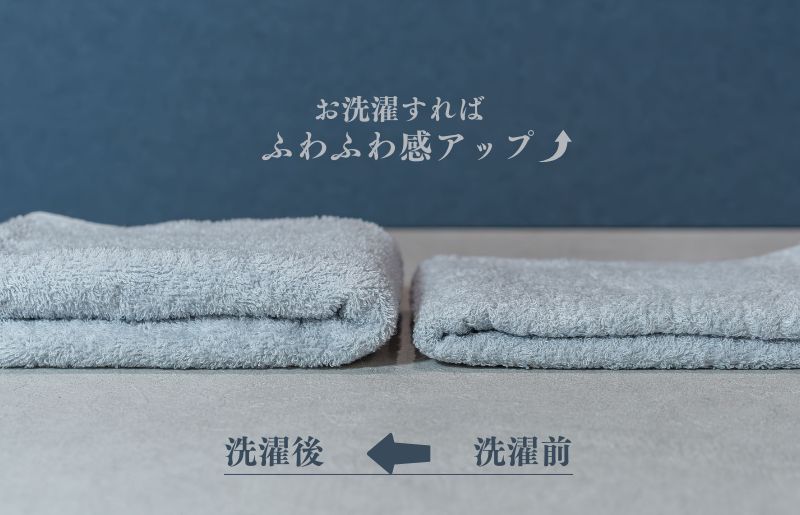 スーピマフェイスタオル 4枚（グレー）【国内製造 日本製 泉州タオル スーピマコットン 無地 吸水力 耐久性】 010B1704