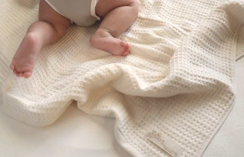 【オーガニックコットン100％】泉州南部織 ふんわりワッフルタオル 6枚セット G1966