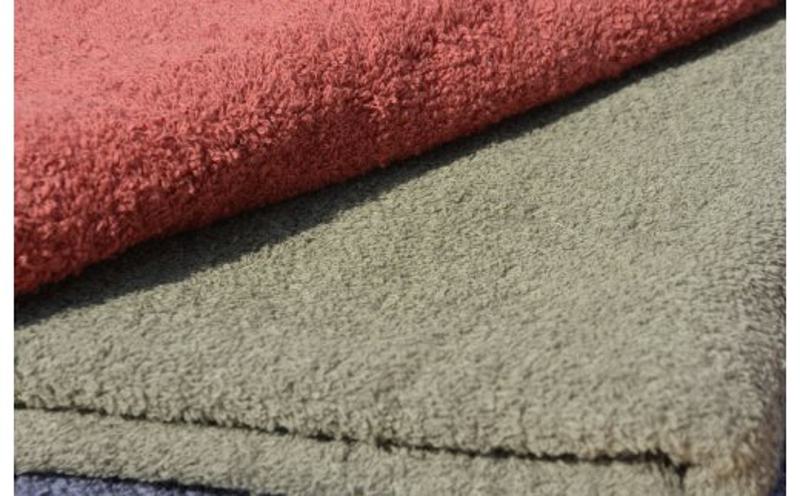 ＮＥＴ抗菌防臭 バスタオル＆フェイスタオル 各５枚セット カーキー【泉州タオル 国産 普段使い シンプル 日用品】 030D152