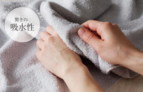 ホテルスタイル ミニバスタオル ６枚 ライトグレー 40×100cm 【泉州タオル 国産 吸水 普段使い シンプル 日用品】 G2446