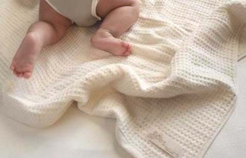 【フルオーガニック】ふんわりワッフルバスタオル 2枚 G1957