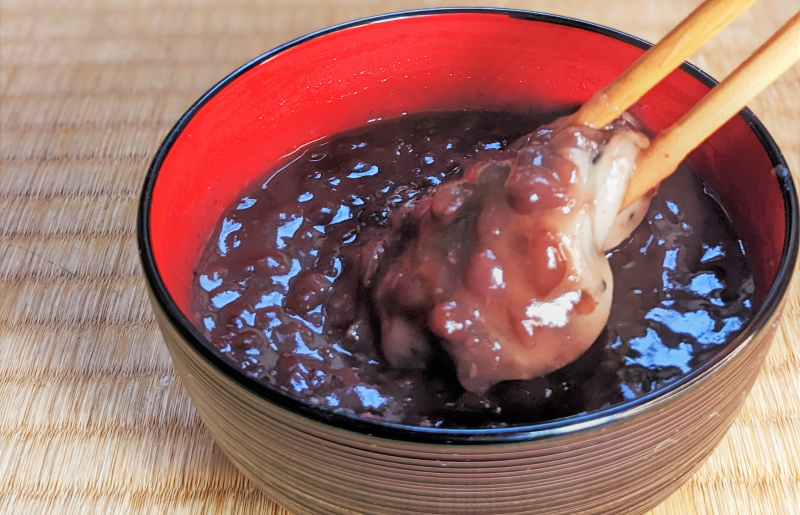 老舗和菓子屋さんの杵つき生丸餅（ゴマ）12個＆つぶあん 200g×3セット 099H4040