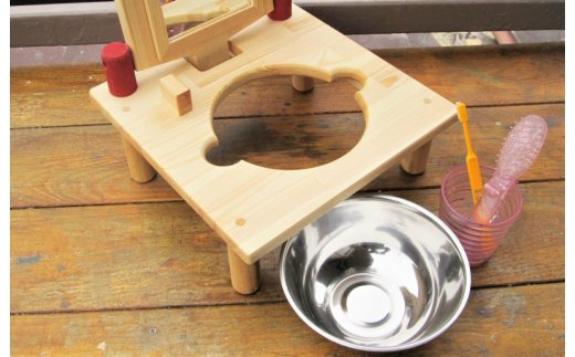 手作り木製ミニドレッサー&はみがきトレーニング 099H2187