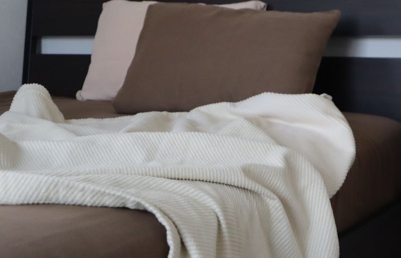 【tissu de coton/ダブルガーゼ】泉州南部織 ピローケース 1枚（ブラウン） G1997