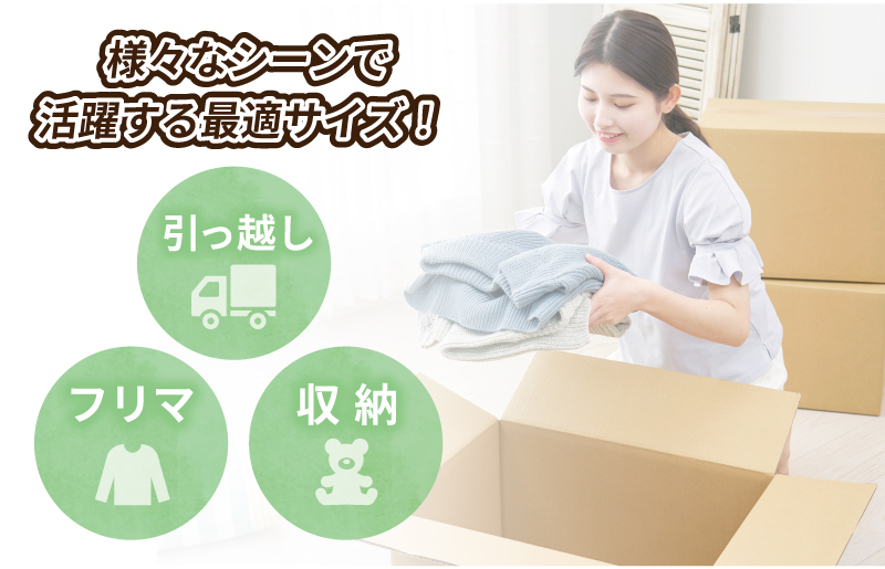 定番段ボール箱 宅配80サイズ×20枚セット【荷物 発送 引っ越し 収納 整理 フリマサイト 通販 配送 梱包】 099H2544