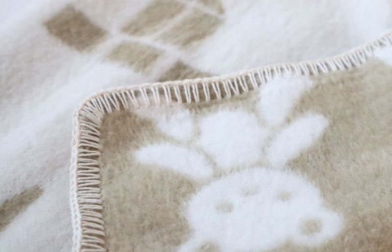 【オーガニックコットン100%】泉州南部織/あったか起毛ベビーブランケット＜スピード発送＞ G2024