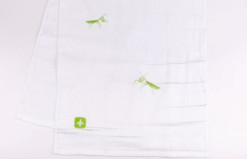 【スピード発送】JAPAN madeガーゼタオル 3枚セット(スラブ緑)【泉州タオル 国産 吸水 普段使い シンプル 日用品】 099H331