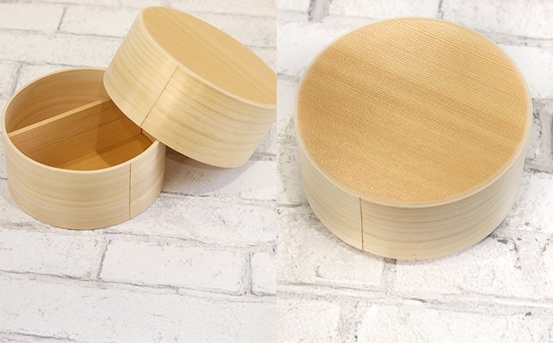 曲げわっぱ弁当箱 丸型 小 650cc 099H3583