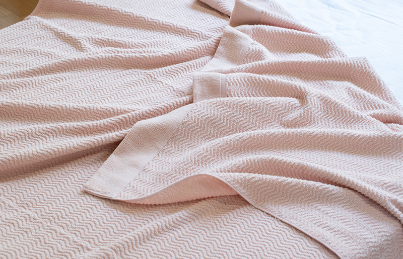 【圧倒的企業努力】うとうとタオルケット（アッシュピンク）【日本製 国産 快眠 快適 上質 寝具 一年中 オールシーズン】 099H3667-1