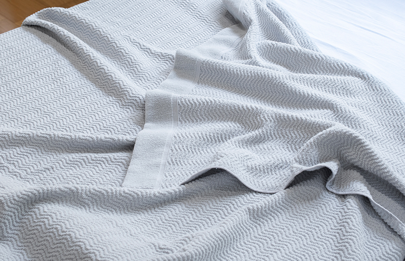 【圧倒的企業努力】うとうとタオルケット（ライトグレー）【日本製 国産 快眠 快適 上質 寝具 一年中 オールシーズン】 099H3668-1