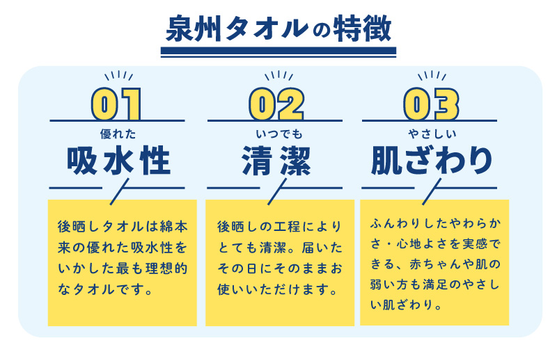 【スピード発送】ザ・泉州タオル （ホワイト 約34×86cm 12枚） ボーダーつきフェイスタオル 099H3698