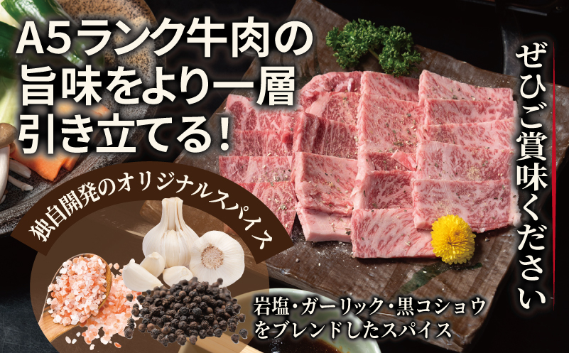 A5ランク 国産和牛 肩ロース 焼肉用 オリジナルスパイス 合計2.4kg（300g×8P） 099H4384