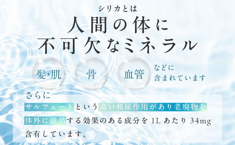 【定期便】ALOHAS シリカ水 合計12L (500ml×24本入り)×全3回 099Z357