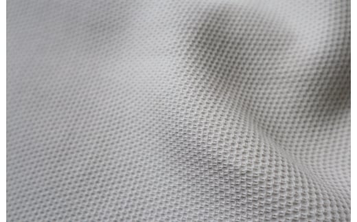 【tissu de coton/ハニカム織】泉州南部織 「ボックス」シングルシーツ＆ピロー（LGY） G1952