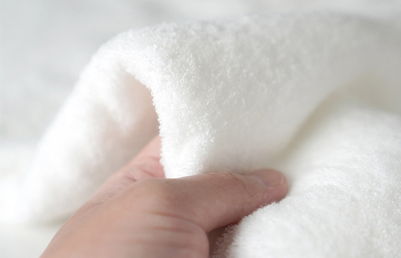 シルキータッチ フェイスタオル ホワイト5枚 G2076