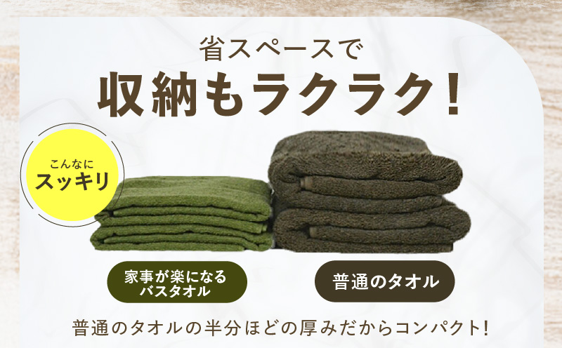 【特別寄附金額】家事がラクになるバスタオル 4枚【薄手速乾 泉州タオル 国産 吸水 たおる 普段使い 無地 シンプル 日用品】 knt0043