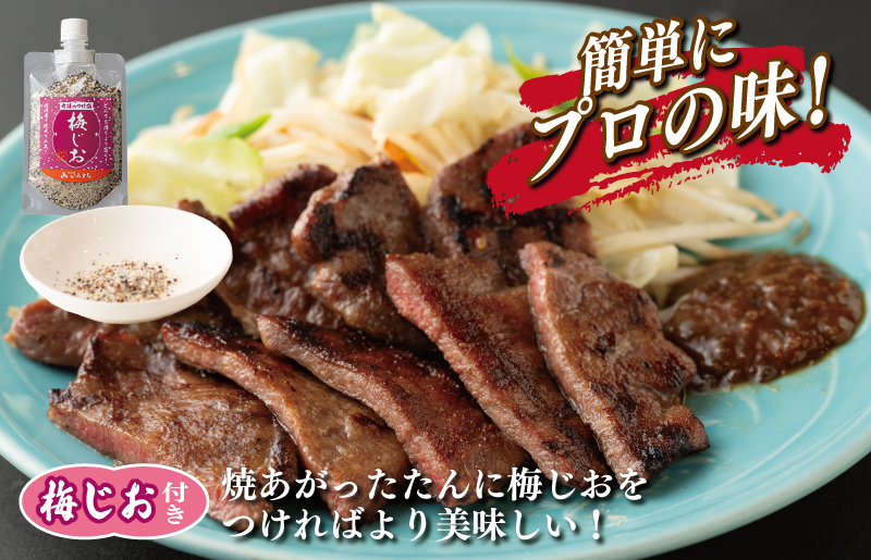 厚切り やわらか 味付け 牛たん 500g 梅塩付 099H3927