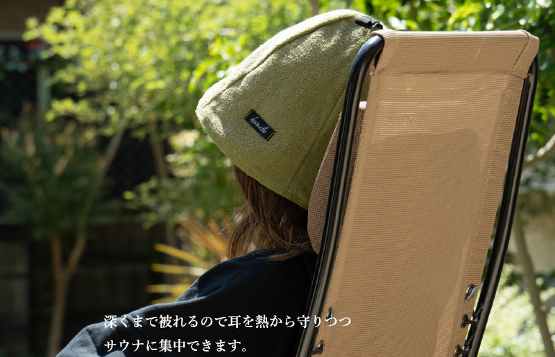 【圧倒的企業努力】泉州タオル サウナハット（ネイビー） G2095-1