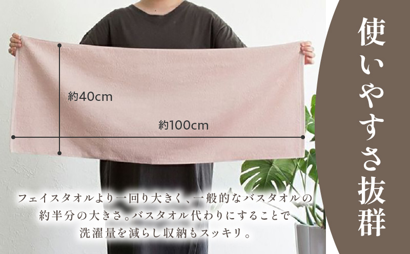 ファミーユ ミニバスタオル 6枚（ナイトブルー） 【フェイスタオル 以上 バスタオル 未満 泉州タオル 吸水 普段使い シンプル 日用品 たおる】 G2615