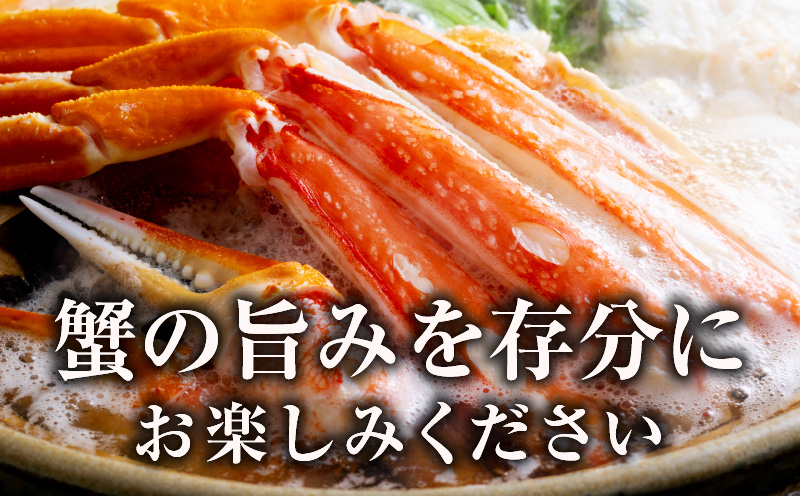 本ズワイガニ ポーション 500g 生食可 蟹酢付 ＆ アトランティックサーモン 250g【北国からの贈り物 海鮮 食べ比べ セット 海鮮丼 お楽しみ 冷凍】 020C501