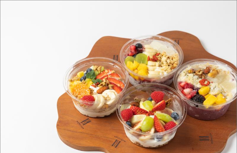 季節のフルーツのグリークヨーグルト 2個＆アサイーボウル 2個 定期便 6回 6か月【2か月に1回配送コース】 G2957