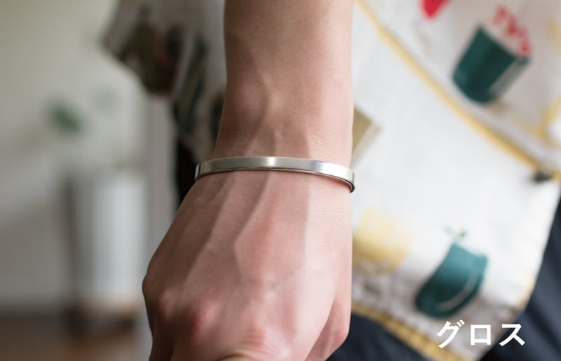 シルバー950 バングル（グロス研磨） G3125-1