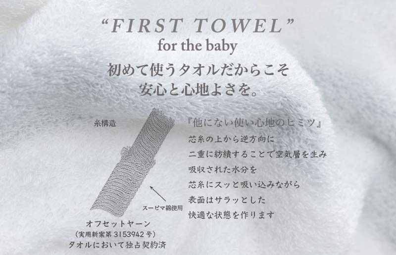 ベビータオルギフト ブルー 3点セット 099H3256