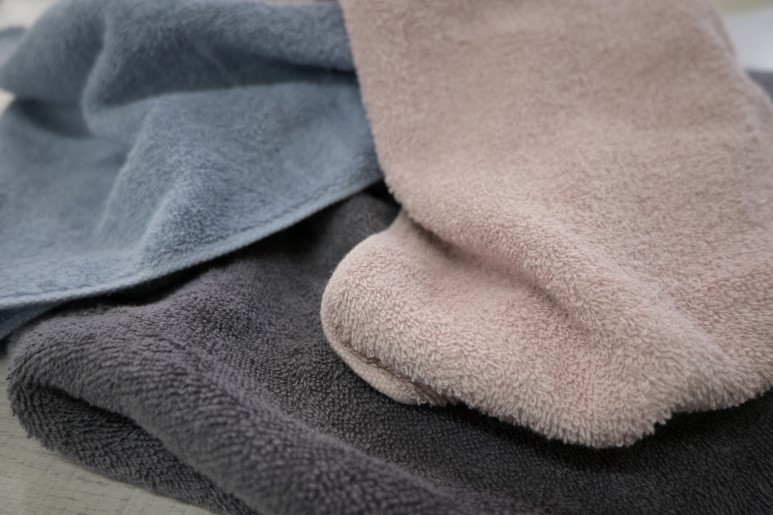 スリムバスタオル 6枚（スモークブルー）泉州タオル フェイスタオル 以上 バスタオル 未満 【泉州タオル 国産 吸水 普段使い シンプル 日用品】 015B353