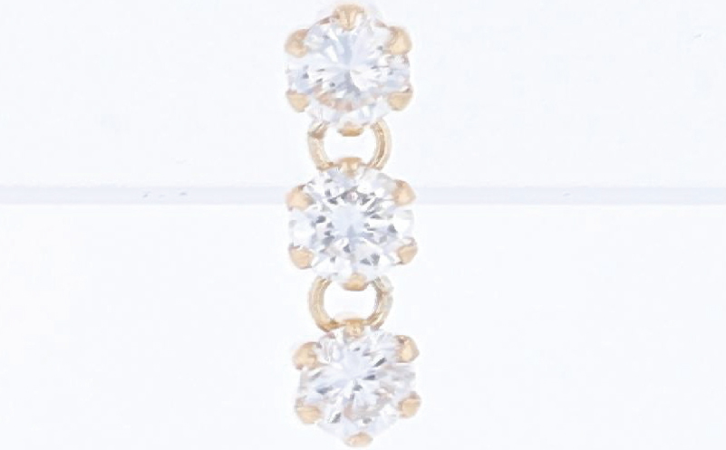 アルカンシェル K18YGダイヤピアス（計 0.50ct） J100
