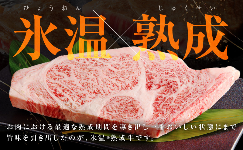 黒毛和牛A4等級 極厚 ロースステーキ 400g 1枚カット【氷温熟成×極味付け】 mrz0274