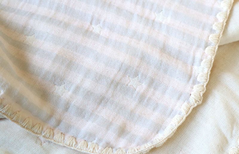 【eclat bebe】泉州南部織 4重ガーゼマルチケット（PiGy/Sサイズ） G1901