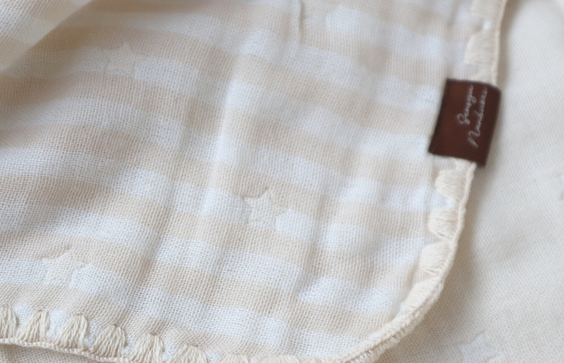 【eclat bebe】泉州南部織 4重ガーゼマルチケット（BeWh/Sサイズ）＜スピード発送＞ G1909