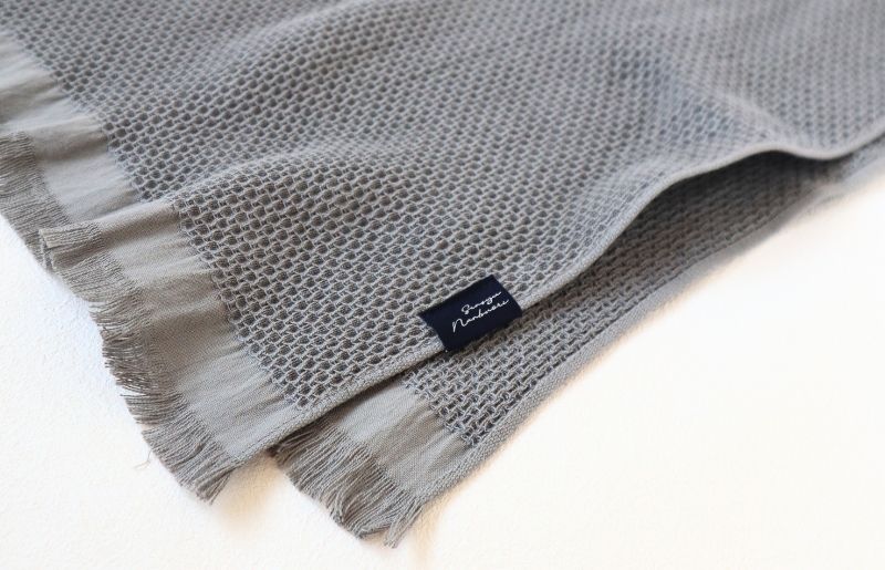 【速乾・軽量】牛乳パックからできたフェイスタオル2枚（グレー） G1923