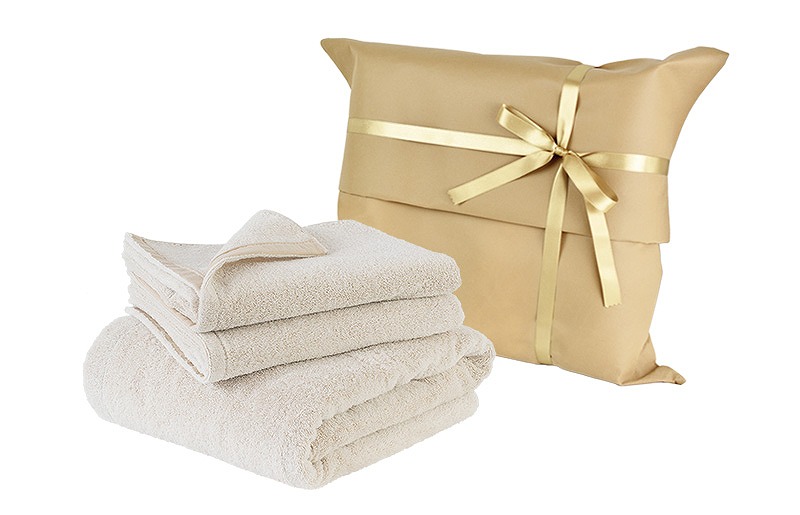 ハレバスタオル1枚フェイスタオル2枚（モカ） G2032