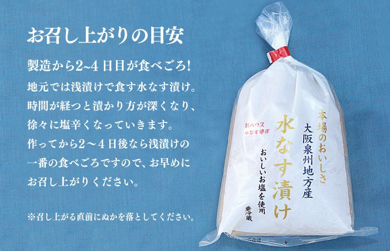 【お歳暮対応】大人気 泉州水なす漬け 6個 夏旬の水なすを冬にどうぞ！ 010B1097o