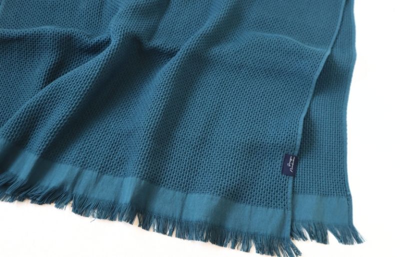 【速乾・軽量】牛乳パックからできたバスタオル2枚（マリンブルー） G1949