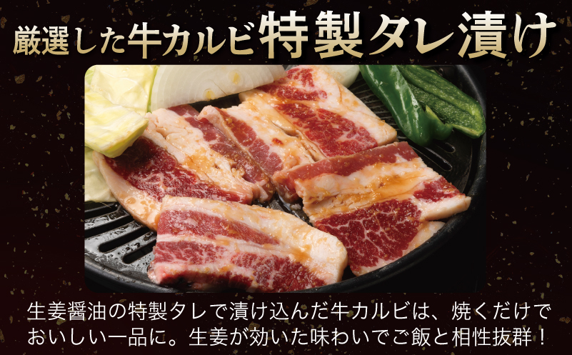 【ANA限定】 牛シマチョウ（タレ漬け+塩麹）＆タレ漬け牛カルビの焼肉セット  合計1.5Kg（1袋250ｇ×各2袋） 【味付け 小分け 焼くだけ 簡単調理 BBQ 牛肉 ホルモン 250g×6袋】 G3352
