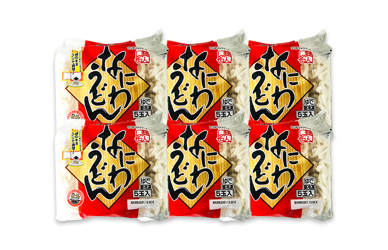 麺名人 なにわうどん（5食×6パックセット）【冷凍うどん 簡単調理 麺 一人暮らし】 010B683