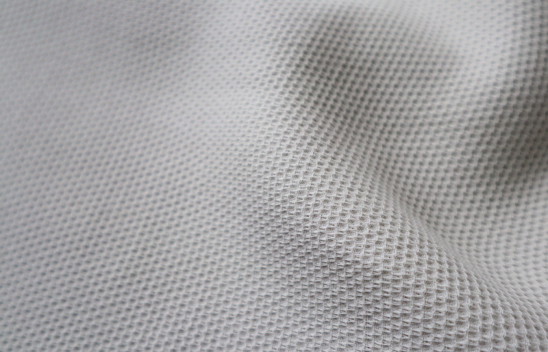 【tissu de coton/ハニカム織】泉州南部織 BED用ダブルシーツ＆ピロー2枚（LGY） G1960