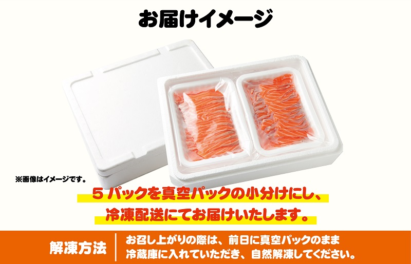 アトランティックサーモン 1kg（200g×5）スライス 小分け 015B191